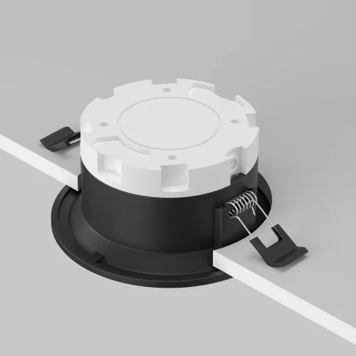 Светильник точечный Slim DL027-GX53-B Maytoni чёрный на 1 лампу, основание чёрное в стиле современный круглый фото 6