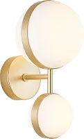 Бра LED Asterismo 4448-2W Favourite белый на 2 лампы, основание золотое в стиле современный 