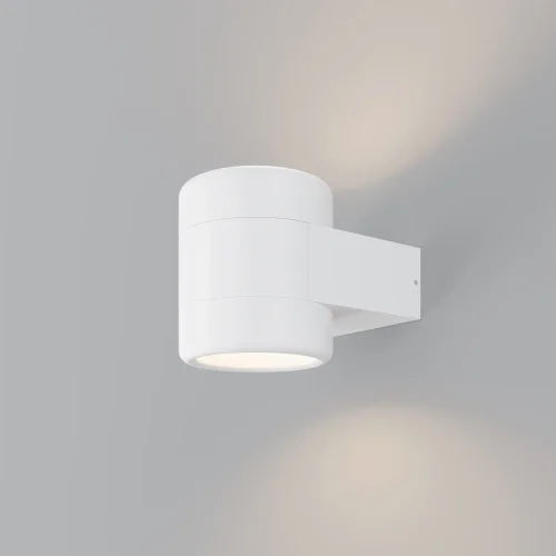 Настенный светильник LED уличный Orbit O490WL-L6W3K Maytoni уличный IP54 белый на 1 лампу, плафон белый в стиле современный хай-тек LED фото 5