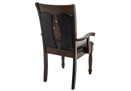 Деревянный стул Gala dirty oak / black 11421 Woodville, чёрный/искусственная кожа, ножки/дерево/коричневый, размеры - ****600*600 фото 4