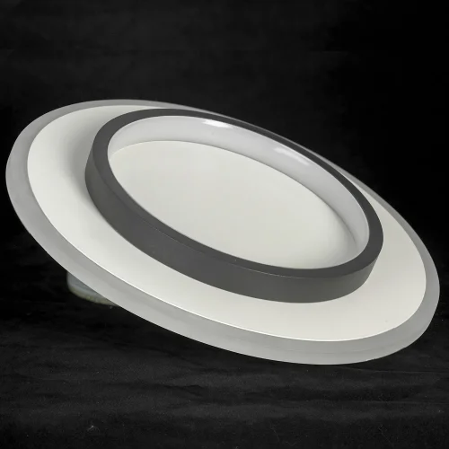 Светильник потолочный LED LSP-8463 Lussole белый чёрный 1 лампа, основание чёрное белое в стиле современный  фото 2