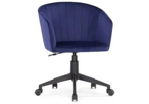 Компьютерное кресло Тибо темно-синий 464221 Woodville, синий/велюр, ножки/пластик/чёрный, размеры - *900***600*600