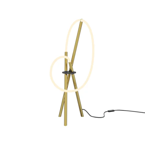 Настольная лампа LED MOD369TL-L15BS3K Crochet Maytoni белая на 1 лампу, основание латунь металл в стиле хай-тек современный гибкий неон