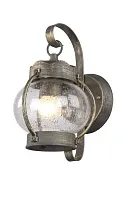 Настенный светильник уличный Faro 1498-1W Favourite уличный IP44 коричневый на 1 лампу, плафон прозрачный в стиле кантри классический E27