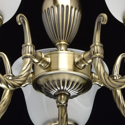 Люстра подвесная Ариадна 450016305 MW-Light белая на 5 ламп, основание бронзовое в стиле классический  фото 3