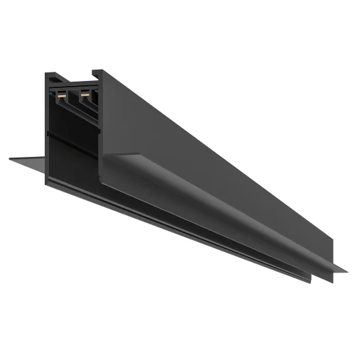 Шинопровод встраиваемый в ГКЛ 2м Skyline 220 ST021.429.00H ST-Luce чёрный в стиле для светильников серии Skyline 220 умное освещение st-luce шинопровод встраиваемый