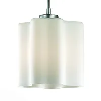 Светильник подвесной SL116.503.01 ST-Luce белый 1 лампа, основание серебряное в стиле современный 