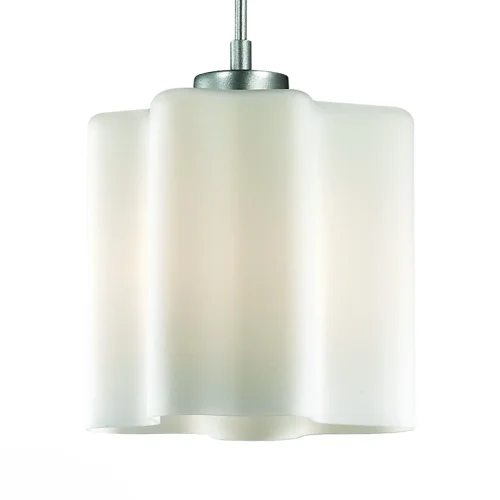 Светильник подвесной SL116.503.01 ST-Luce белый 1 лампа, основание серебряное в стиле современный 