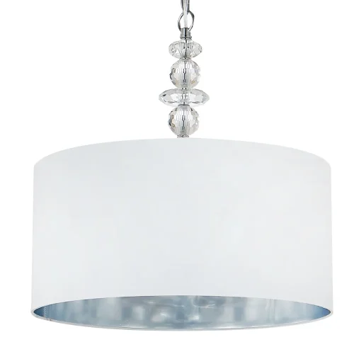 Светильник подвесной ARMANDO SP4 CHROME Crystal Lux белый на 4 лампы, основание хром в стиле современный фото 2