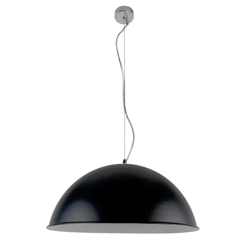 Светильник подвесной Solis LH032076 LightHall чёрный на 1 лампу, основание хром в стиле современный 