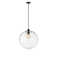 Светильник подвесной Selene 2031-E LOFT IT прозрачный 1 лампа, основание чёрное в стиле лофт шар