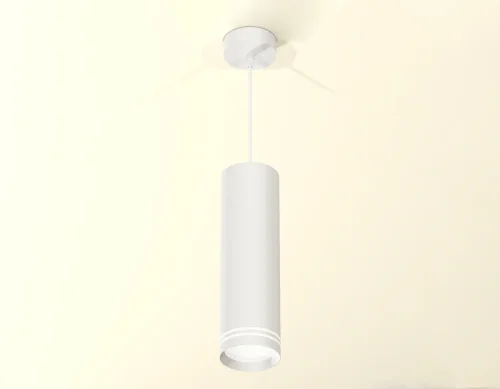 Светильник подвесной XP8191004 Ambrella light белый 1 лампа, основание белое в стиле хай-тек трубочки фото 2