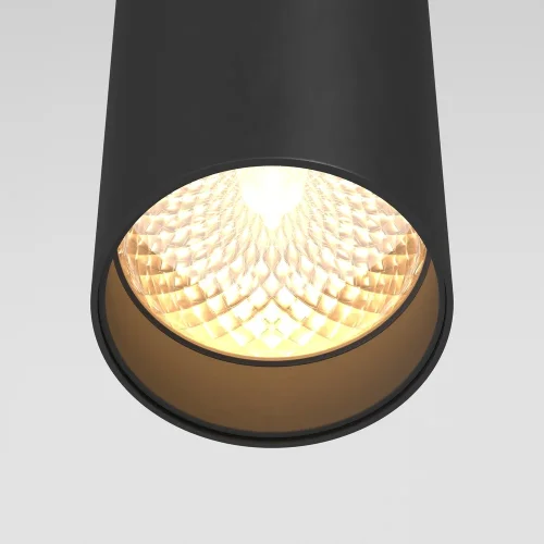 Светильник подвесной LED FOCUS LED P072PL-L12B3K Maytoni чёрный 1 лампа, основание чёрное в стиле модерн хай-тек  фото 3