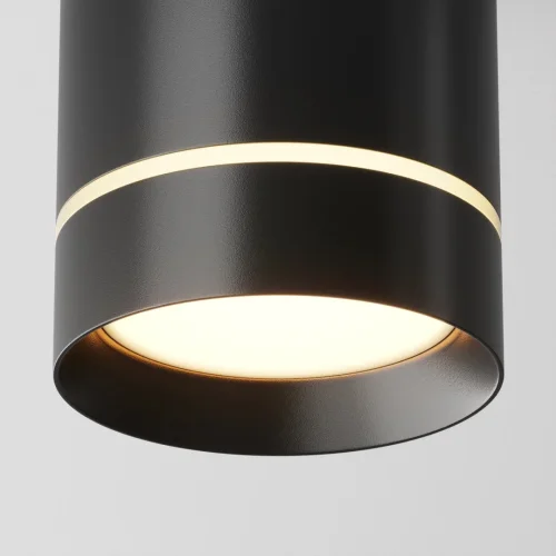 Светильник подвесной LED Orlo P085PL-12W3K-B Maytoni чёрный 1 лампа, основание чёрное в стиле современный хай-тек трубочки фото 4