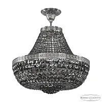 Люстра подвесная 19281/H1/45IV Ni R731 Bohemia Ivele Crystal чёрная на 8 ламп, основание никель в стиле классика sp
