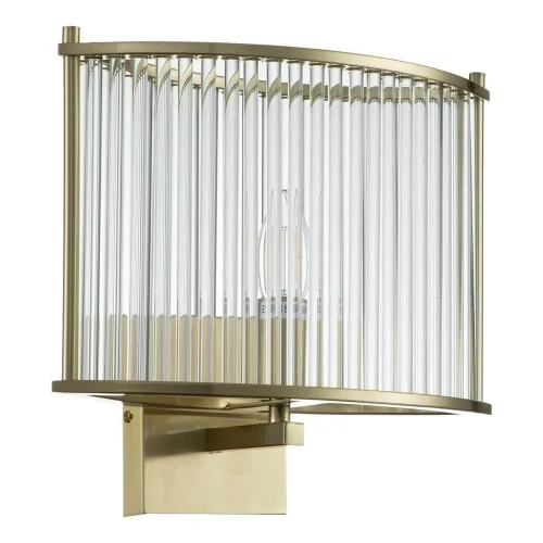 Бра Corsetto V000077 Indigo прозрачный на 1 лампа, основание золотое в стиле современный 
