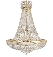 Люстра хрустальная подвесная Bari E 1.5.80.200 G Dio D'Arte без плафона на 12 ламп, основание золотое в стиле классический 