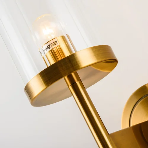 Настенный светильник DELPHY WALL H80 Прозрачный 179855-26 ImperiumLoft прозрачный на 1 лампа, основание золотое в стиле современный лофт  фото 9