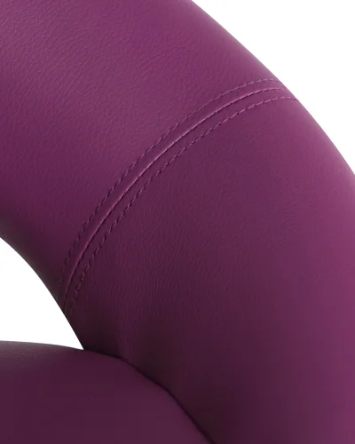 Стул барный 5001-LM MIRA,  цвет сиденья фиолетовый, цвет основания хром Dobrin, фиолетовый/экокожа, ножки/металл/хром, размеры - 790*1020***535*470 фото 7
