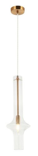 Светильник подвесной Glaso 2151/13/01P Stilfort прозрачный 1 лампа, основание бронзовое в стиле модерн 