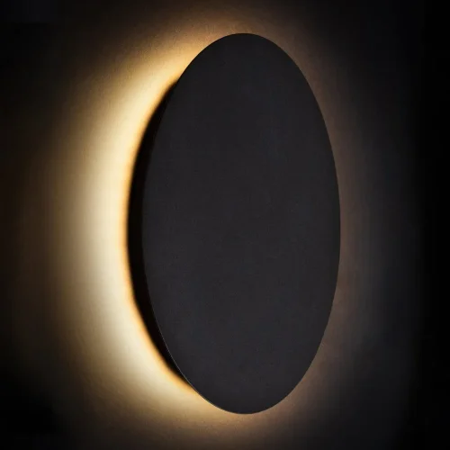 Бра LED Ring Led L 7636-NW Nowodvorski чёрный на 1 лампу, основание чёрное в стиле современный отражённый свет фото 2