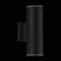 Настенный светильник LED уличный Tubo SL561.401.02 ST-Luce уличный IP65 чёрный на 2 лампы, плафон чёрный в стиле современный LED