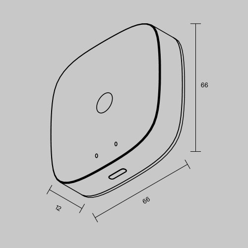 Конвертер MD-TRA034-W(N) Maytoni на 1 , основание в стиле конвертер wi-fi фото 3