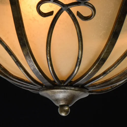 Светильник потолочный Айвенго 669011203 Chiaro жёлтый 3 лампы, основание античное бронза в стиле кантри  фото 8