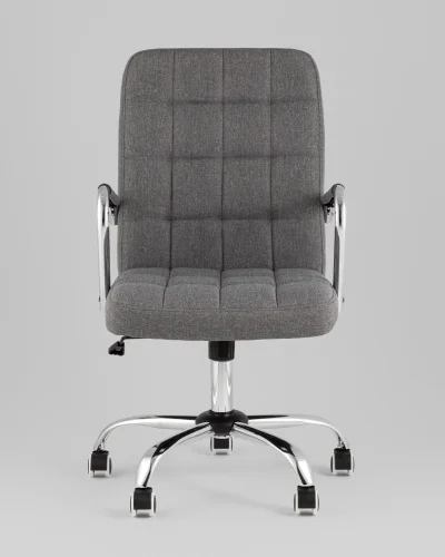 Кресло офисное TopChairs Comfo, серый УТ000039425 Stool Group, серый/текстиль, ножки/металл/хром, размеры - *1060***525*620 фото 2
