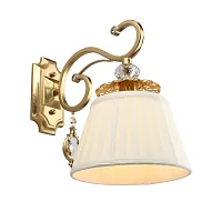Бра Madlen APL.620.11.01 Aployt бежевый 1 лампа, основание золотое в стиле классика 