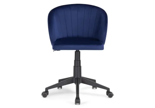 Компьютерное кресло Пард темно-синий 464228 Woodville, синий/велюр, ножки/пластик/чёрный, размеры - *870***590*600 фото 3