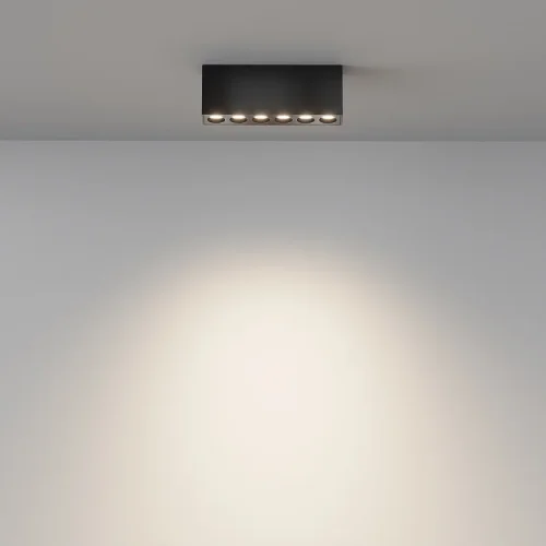 Светильник накладной LED Points C066CL-12W3-6K-B Maytoni чёрный на 1 лампу, основание чёрное в стиле современный хай-тек прямоугольник фото 3