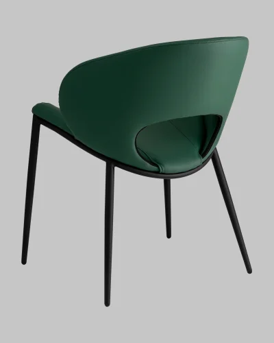 Стул Вивьен экокожа зеленый УТ000040867 Stool Group, зелёный/экокожа, ножки/металл/чёрный, размеры - *780**** фото 5
