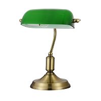 Настольная лампа Kiwi Z153-TL-01-BS Maytoni зелёная 1 лампа, основание латунь металл в стиле классический 