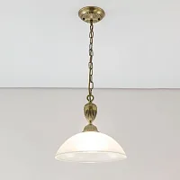 Светильник подвесной Латур CL413211 Citilux белый 1 лампа, основание бронзовое в стиле классика 