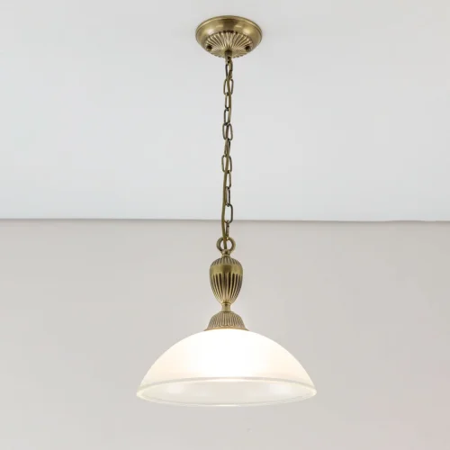 Светильник подвесной Латур CL413211 Citilux белый 1 лампа, основание бронзовое в стиле классический 