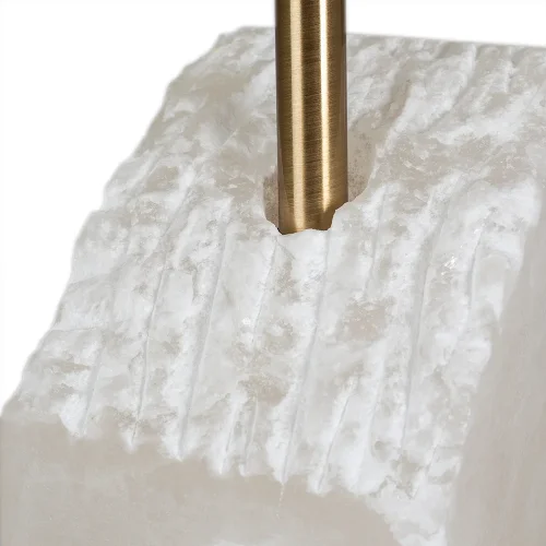 Настольная лампа Poprima A4028LT-1PB Arte Lamp белая 1 лампа, основание медь мрамор металл в стиле современный  фото 3