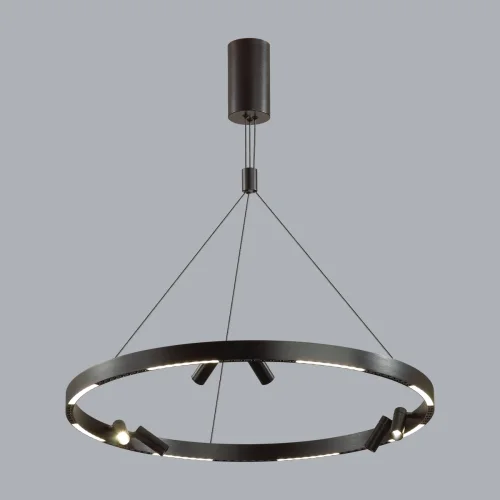 Светильник подвесной LED Beveren 6683/103L Odeon Light чёрный 1 лампа, основание чёрное в стиле современный с пультом фото 4