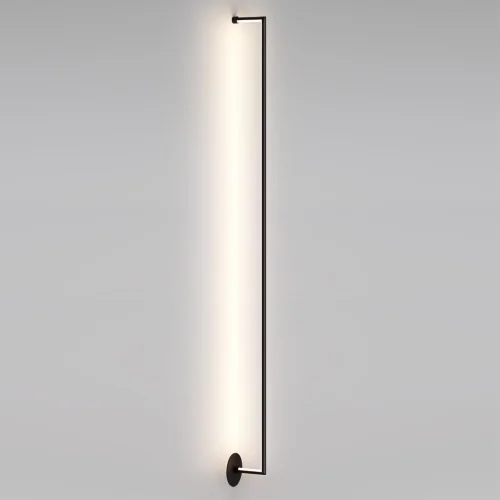 Бра LED Teo 7022/18WL Odeon Light чёрный на 1 лампу, основание чёрное в стиле минимализм отражённый свет фото 3