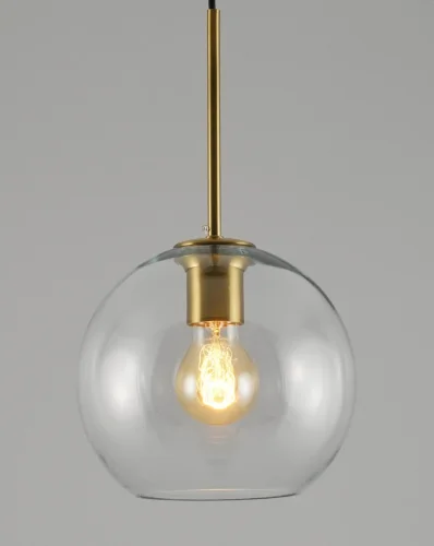 Светильник подвесной Sumatra V2110-P Moderli прозрачный 1 лампа, основание чёрное в стиле современный лофт  фото 4