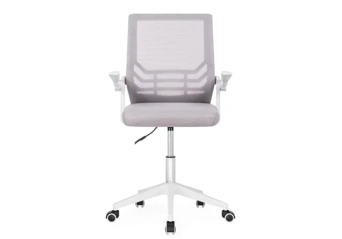 Компьютерное кресло Arrow light gray / white 15626 Woodville, серый/сетка, ножки/пластик/белый, размеры - *1060***620*620 фото 3