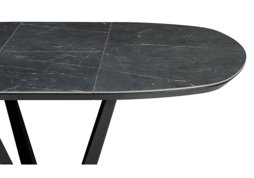 Керамический стол Азраун черный 528472 Woodville столешница чёрная из керамика фото 5