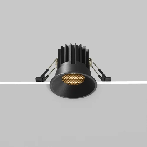 Светильник точечный LED Round DL058-7W2.7K-B Maytoni чёрный на 1 лампу, основание чёрное в стиле современный хай-тек круглый фото 10