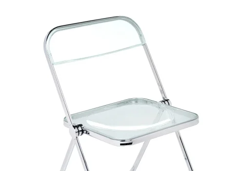 Пластиковый стул Fold складной clear gray-blue 15748 Woodville, /, ножки/металл/хром, размеры - ***** фото 6