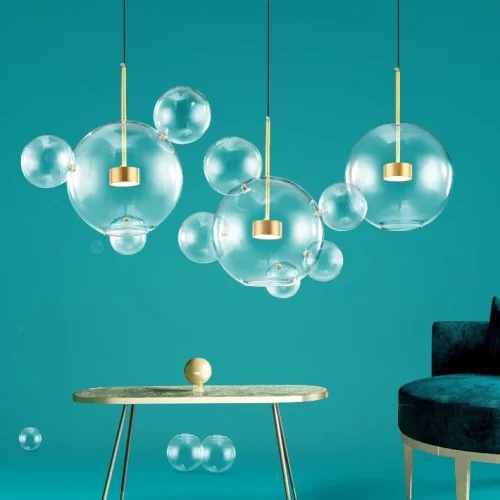 Светильник потолочный BUBBLE BLS B6 Black 193410-26 ImperiumLoft прозрачный на 1 лампу, основание бронзовое в стиле современный фото 9 Светильник потолочный BUBBLE BLS B6 Black 193410-26 ImperiumLoft прозрачный на 1 лампу, основание бронзовое в стиле современный фото 9