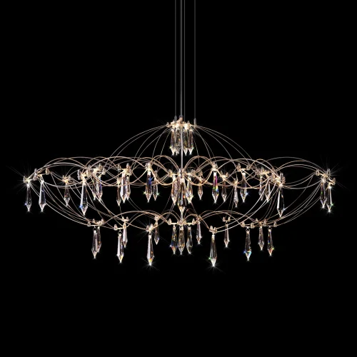 Люстра подвесная ЛЕД Мира / Mira 10586/900 Silver Asfour LOFT IT прозрачная на 1 лампу, основание серебряное в стиле арт-деко капли фото 4 Люстра подвесная ЛЕД Мира / Mira 10586/900 Silver Asfour LOFT IT прозрачная на 1 лампу, основание серебряное в стиле арт-деко капли фото 4
