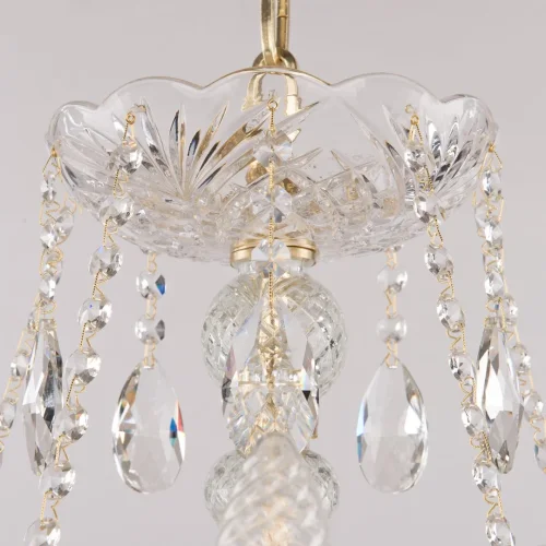 Люстра подвесная 101/10+5/300 G Bohemia Ivele Crystal без плафона на 15 ламп, основание золотое прозрачное в стиле классический sp фото 3