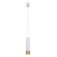 Светильник подвесной Pendenti 2005-1P Favourite белый 1 лампа, основание белое в стиле современный трубочки