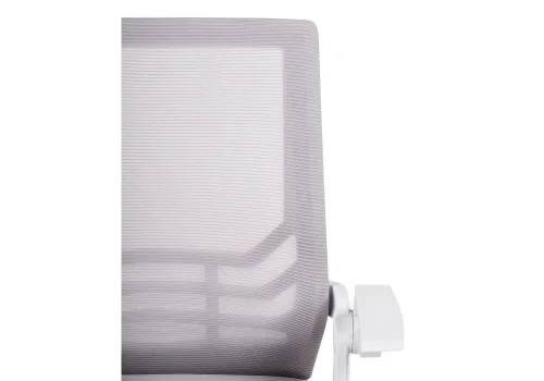 Компьютерное кресло Arrow light gray / white 15626 Woodville, серый/сетка, ножки/пластик/белый, размеры - *1060***620*620 фото 7