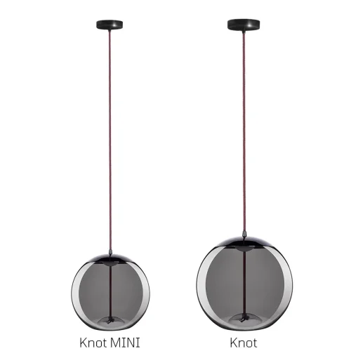 Светильник подвесной LED Knot 8134-B mini LOFT IT чёрный 1 лампа, основание чёрное в стиле модерн  фото 6